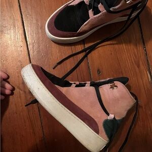 Unique filling pieces, handmade sneakers